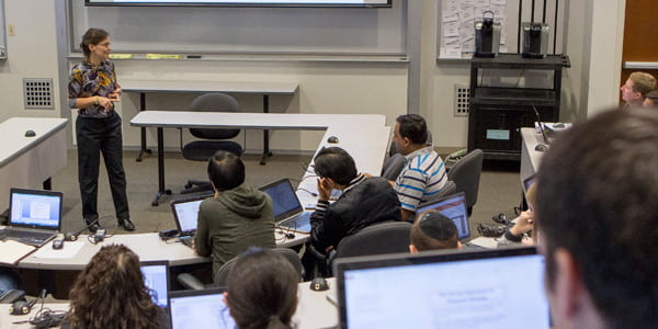 UT Dallas MBA students attending a Finance class